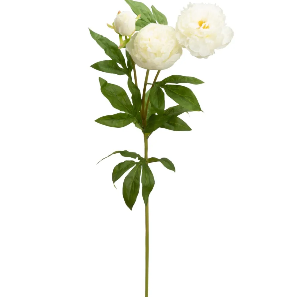 Decostar™ Artificial Peony Stem 30" - White