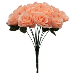 Decostar™ Artificial Rose Bouquet 12" - Blush