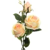 Decostar™ Artificial Rose Branch 31 x 7" Pink/Yellow
