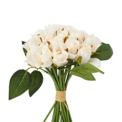 Decostar™ Artificial Rose Bud - 20 Individual Roses! - White