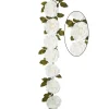 Decostar™ Artificial Rose Cane Garland 74" - White