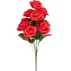 Decostar™ Artificial Rose Flower Bouquet 20" - Red