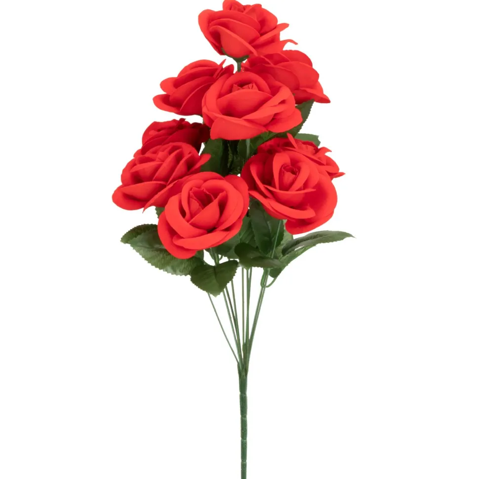 Decostar™ Artificial Rose Flower Bouquet 20" - Red