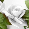 Decostar™ Artificial Rose Garland 78" White