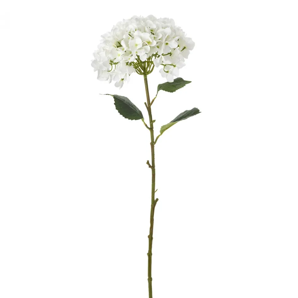 Decostar™ Artificial Single Stem Hydrangea Flower 43" - White