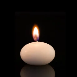 Decostar™ Brite Wick Unscented Floating Candles 1½" - box of 144 - Ivory