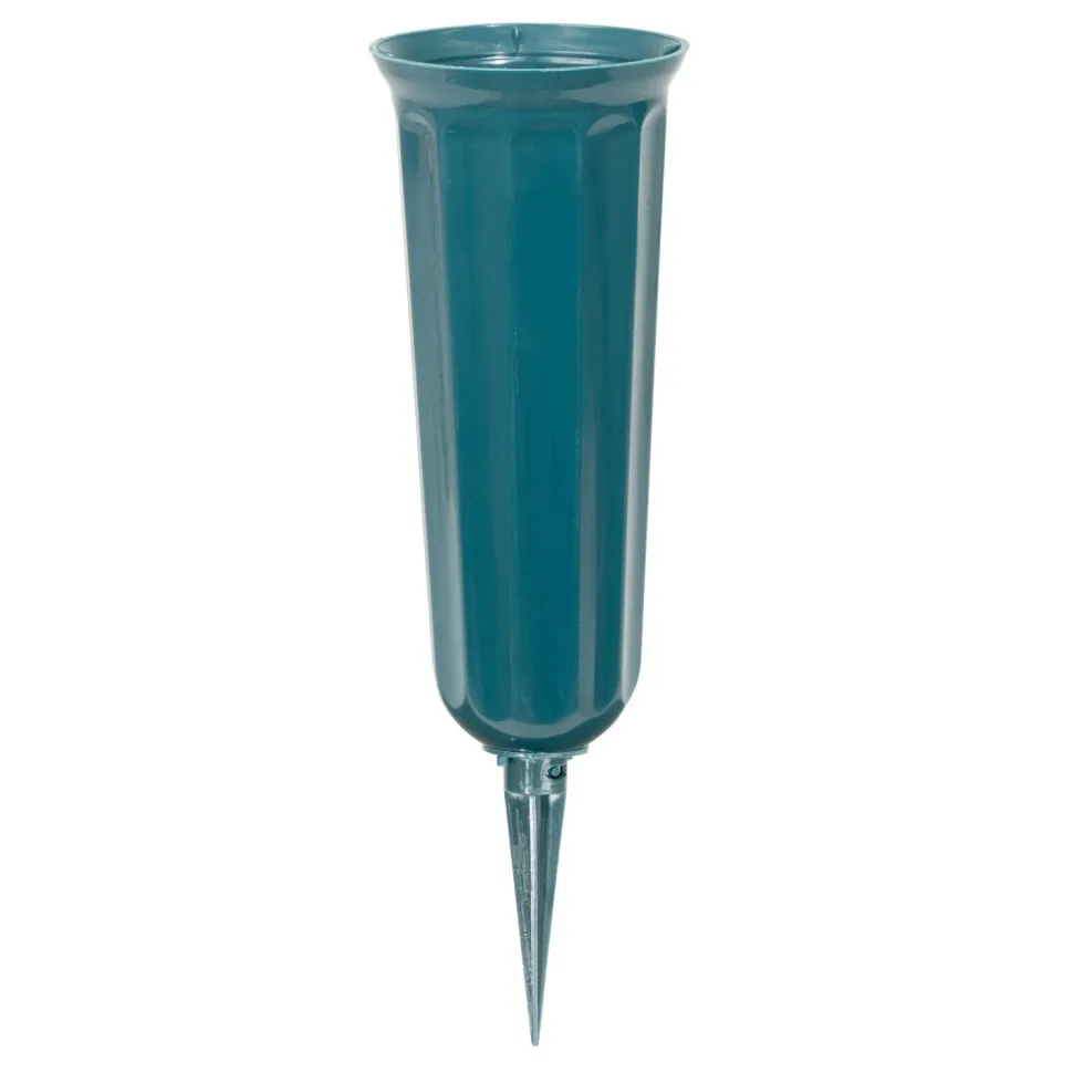 Decostar™ 7" Cemetery Vase With Spike 6pc/bag - Green