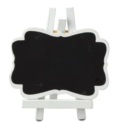 Decostar™ Chalkboard Easel Name Card / Place Holder - 5" x 4" - 36 Pieces - White