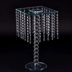 Decostar™ Chandelier Real Glass Crystal Cake Stands Cascading 18½"