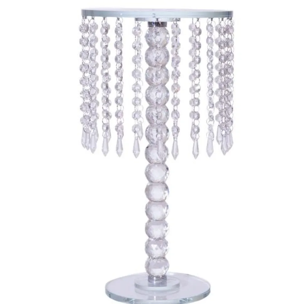 Decostar™ CHANDELIER REAL GLASS CRYSTAL CAKE STANDS CASCADING 18"