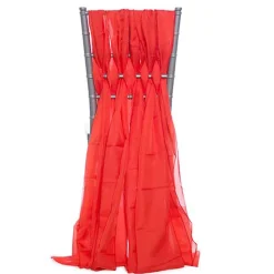 DecoStar™ 15" Chiavari Chair Accent 5 Piece Sheer Weave - Red