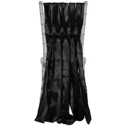 DecoStar™ 15" Chiavari Chair Accent 5 Piece Taffeta Weave - Black