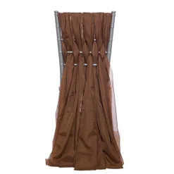 DecoStar™ 15" Chiavari Chair Accent 5 Piece Sheer Weave - Brown
