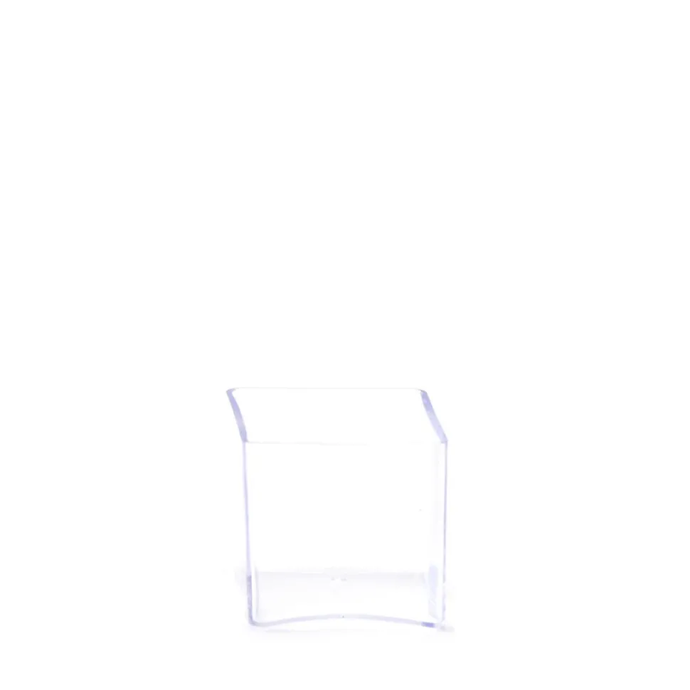 Decostar™ Clear Plastic Square Container 3" - 48pcs