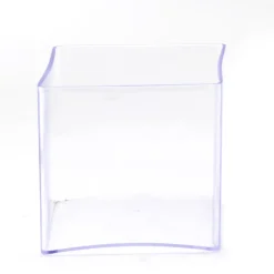 Decostar™ Clear Plastic Square Container 7" - 6pcs
