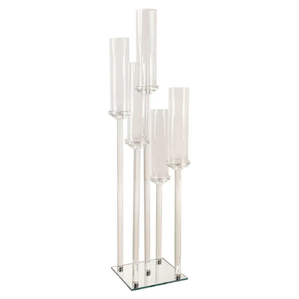 Decostar™ Crystal Five Arm Cluster Clear Candelabra 43"