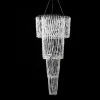 Decostar™ Crystal Iridescent Diamond Cut Bead, Swag Chandelier 54"