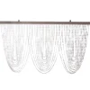 DecoStar™ Crystal Iridescent Diamond Cut Curtain Header Rods -Swag Pattern