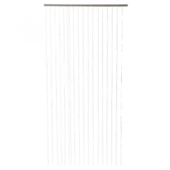 Decostar™ Crystal Octagon Diamond Cut Curtain w/ Plastic Rod - 3ft x 8ft