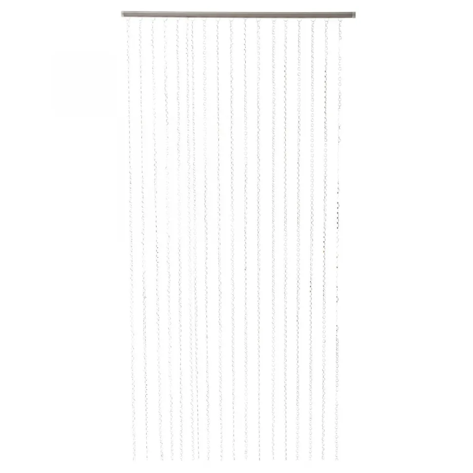Decostar™ Crystal Octagon Diamond Cut Curtain w/ Plastic Rod - 3ft x 8ft