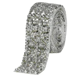 Decostar™ Crystal Rhinestone Adhesive Strips 1.2" - Silver