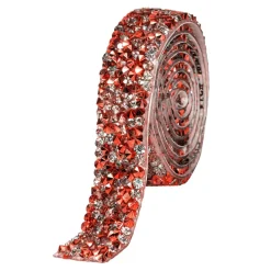 Decostar™ Crystal Rhinestone Adhesive Strips 0.6" - Red
