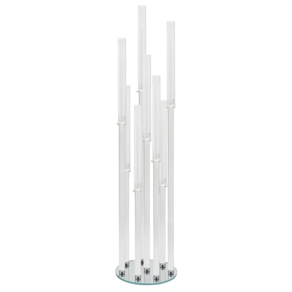 Decostar™ Crystal Round Eight Arm Candle Holder