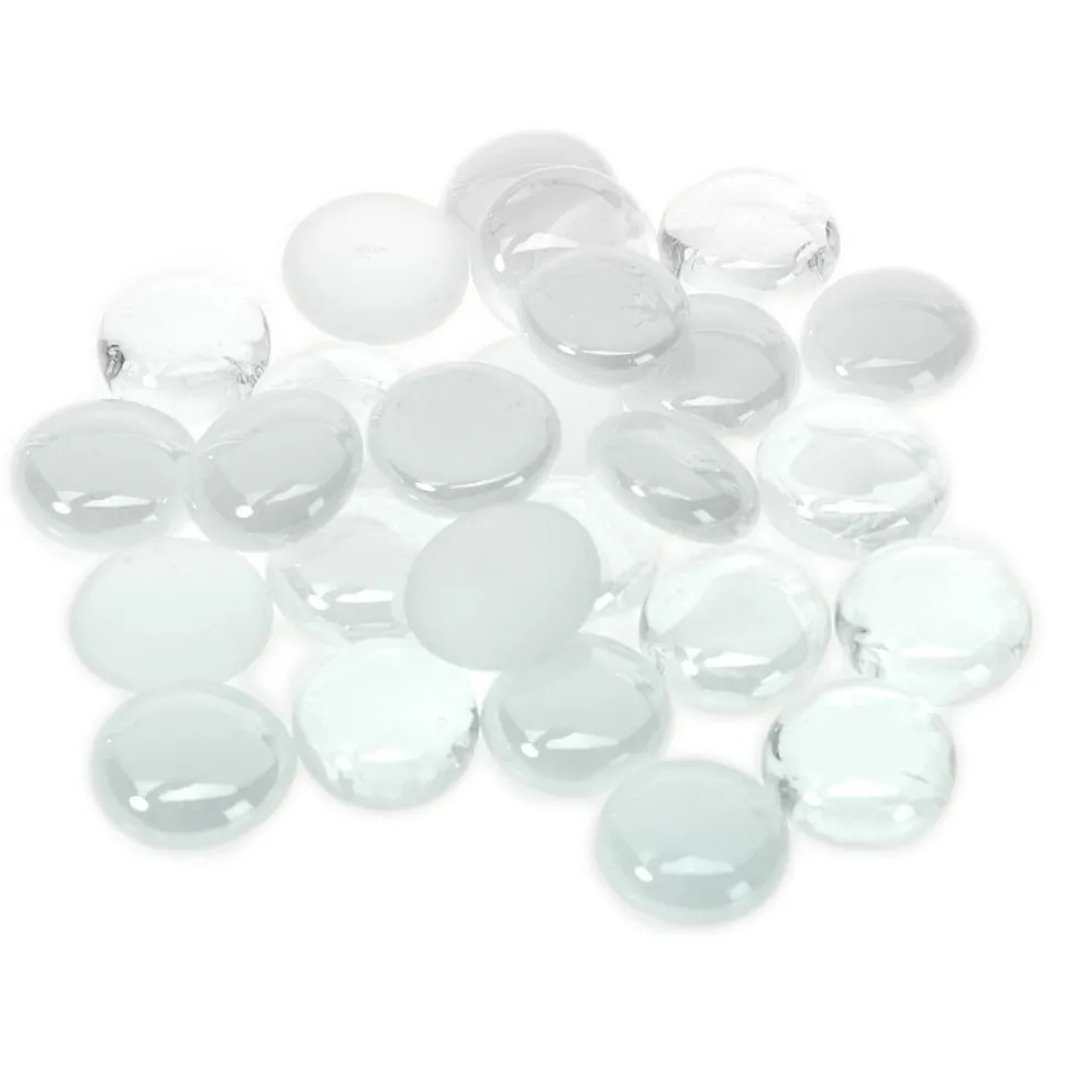 Decostar™ Décor Marbles - 40 Bags - Clear & Clear Frosted