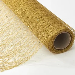 Decostar™ Decorative Mesh Roll - 19" x 5 yards Gold