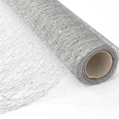 Decostar™ Decorative Mesh Roll - 19" x 5 yards - Silver
