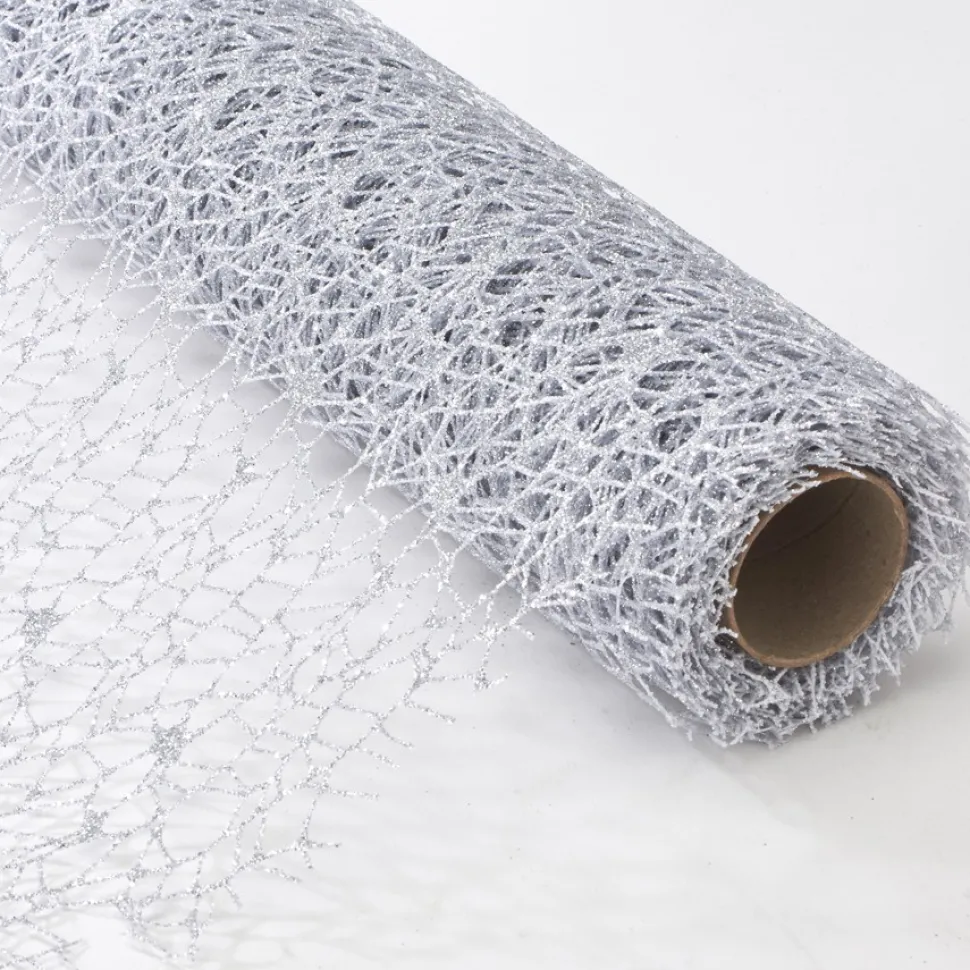 Decostar™ Decorative Mesh Roll - 19" x 5 Yards - Silver