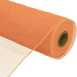Decostar™ Decorative Plain Poly Mesh Roll 10" - Orange