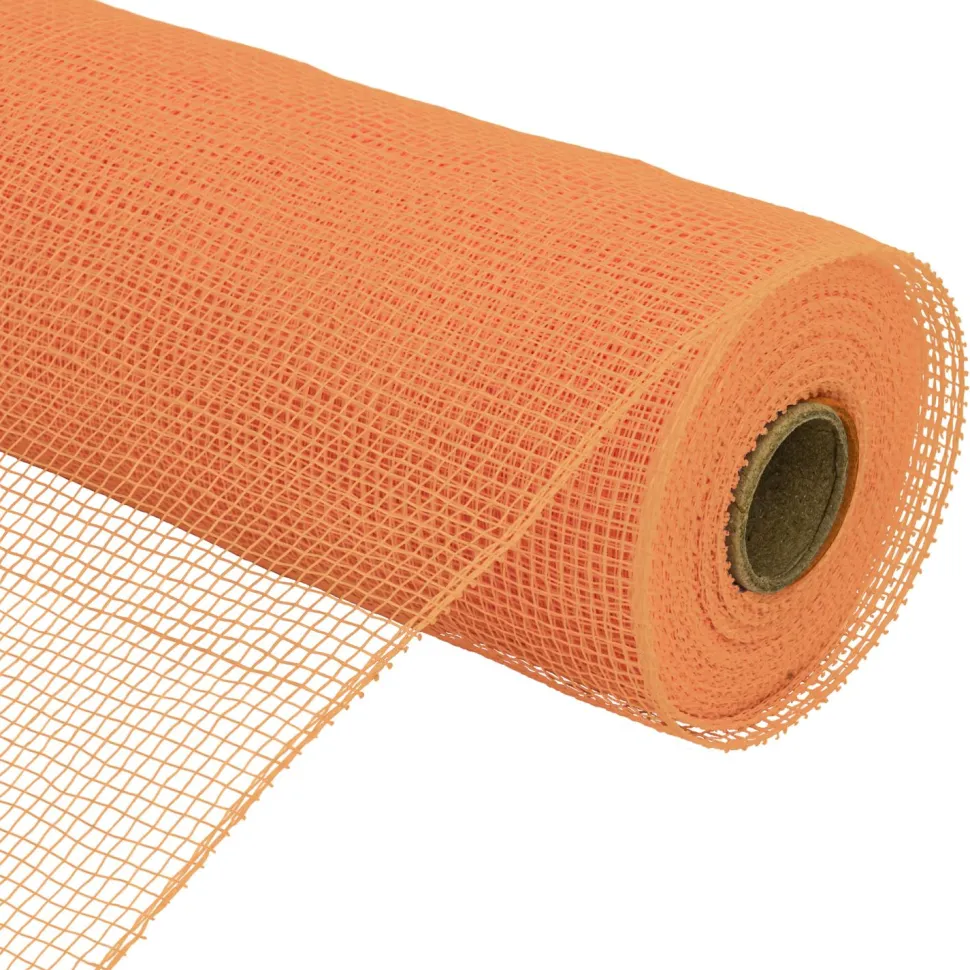 Decostar™ Decorative Plain Poly Mesh Roll 10" - Orange