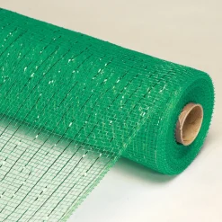 Decostar™ Decorative Poly Mesh Roll w/ Matching Metallic Stripes - MANY COLOR OPTIONS - 10 Rolls - 21