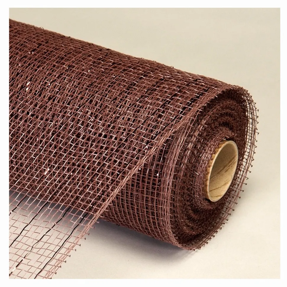 Decostar™ Decorative Poly Mesh Roll w/ Matching Metallic Stripes - MANY COLOR OPTIONS - 10 Rolls - 21" x 10 YARDS