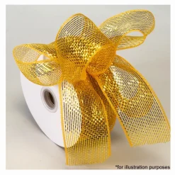 Decostar™ Decorative Poly Mesh Ribbon Roll w/ Full Metallic Foil - 18 Rolls - 2.5