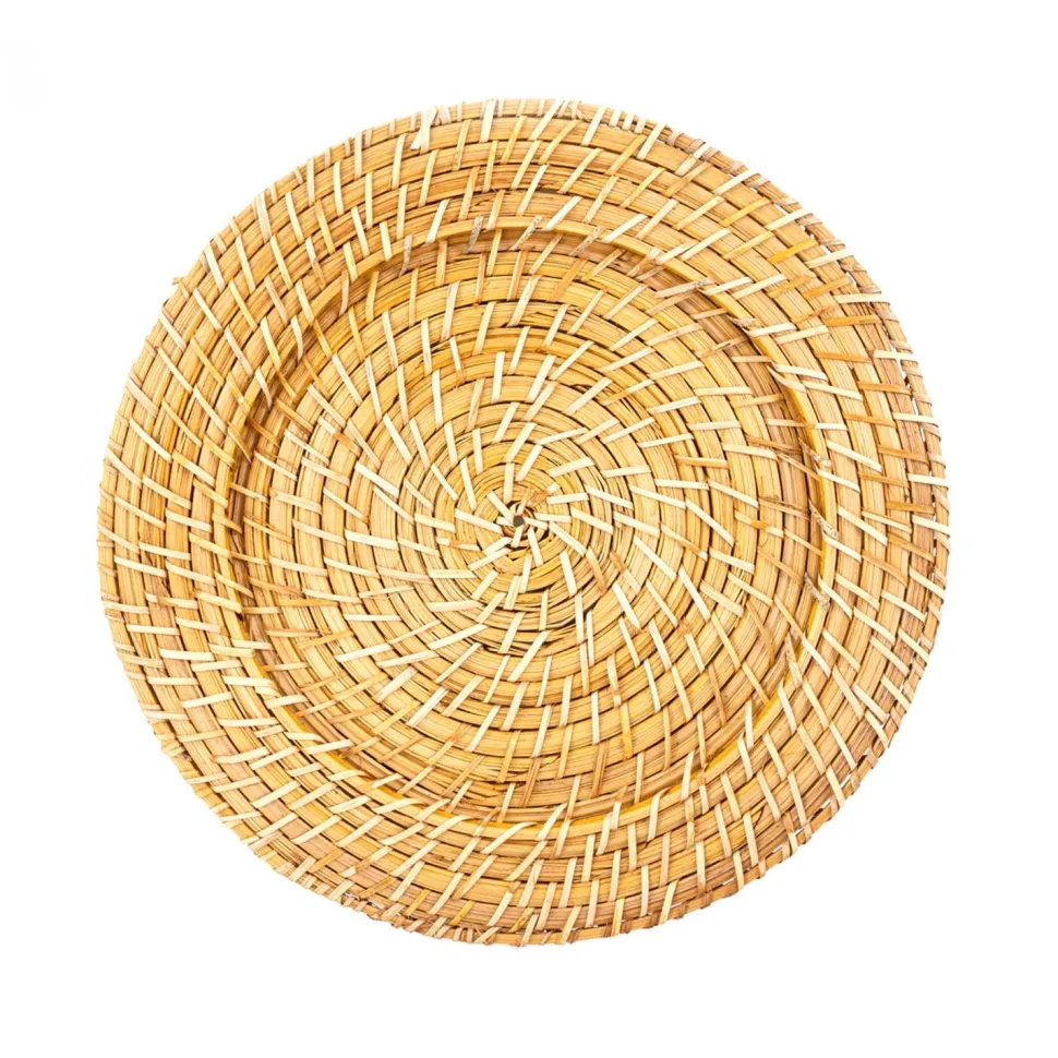 Decostar™ Decorative Rattan Charger Plate - 13" - 8 Pieces