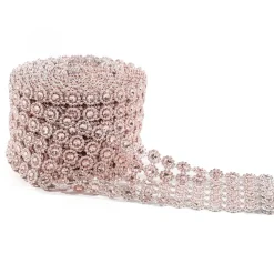 Decostar™ Diamond Flower Shape Mesh Roll - Blush