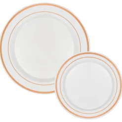 Decostar™ Disposable Deluxe Plate Set 50pc/set - Rose Gold