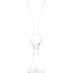 Decostar™ Double Sided Trumpet Glass Vase 24"- Clear
