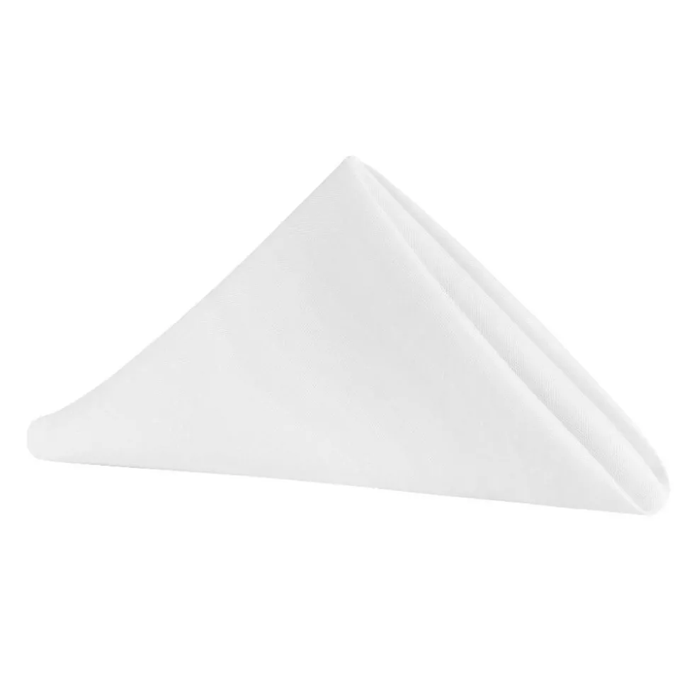Decostar™ Economy Polyester Napkin 17" 6pc/pack - White