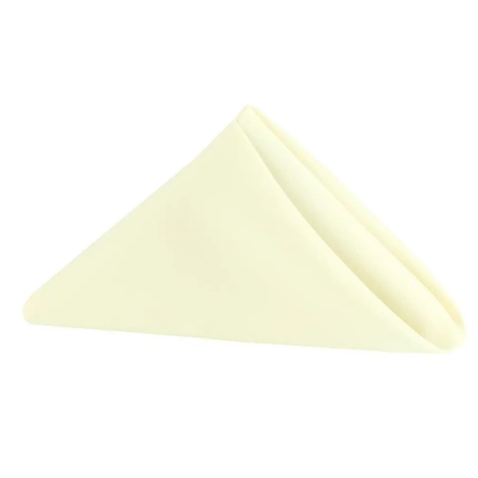 Decostar™ Economy Polyester Napkin 17" 6pc/pack - Ivory