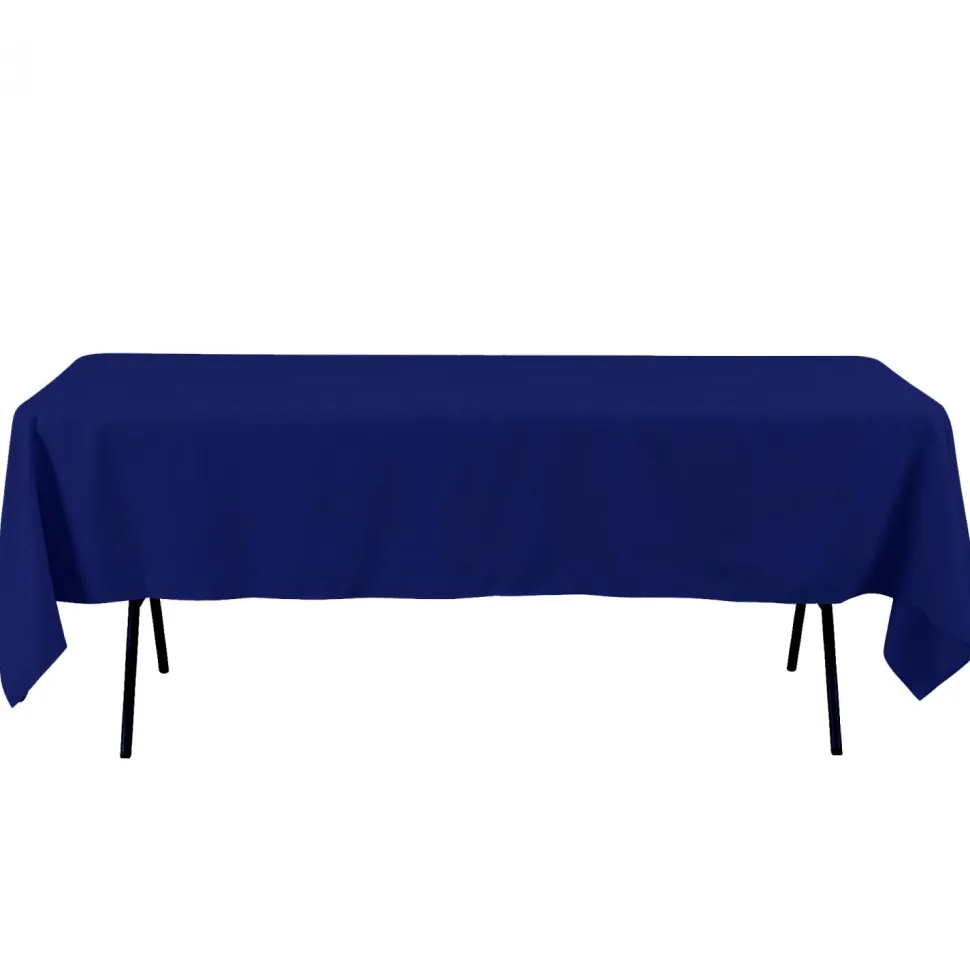 Decostar™ Economy Rectangle Polyester Table Cover 60" x 102" - Royal Blue