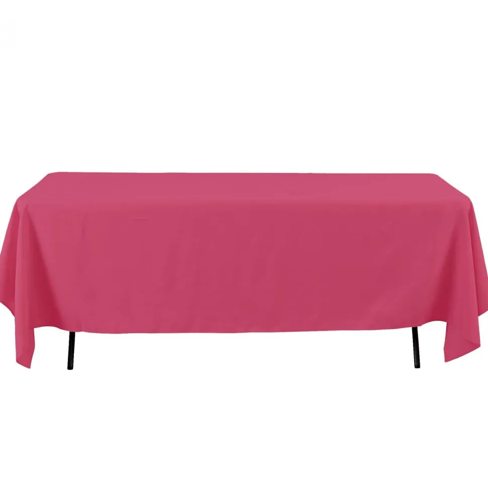 Decostar™ Economy Rectangle Polyester Table Cover 60" x 126" - Magenta