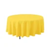 Decostar™ Economy Round Polyester Table Cover 90" - Yellow