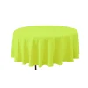 Decostar™ Economy Round Polyester Table Cover 132" - Lime Green