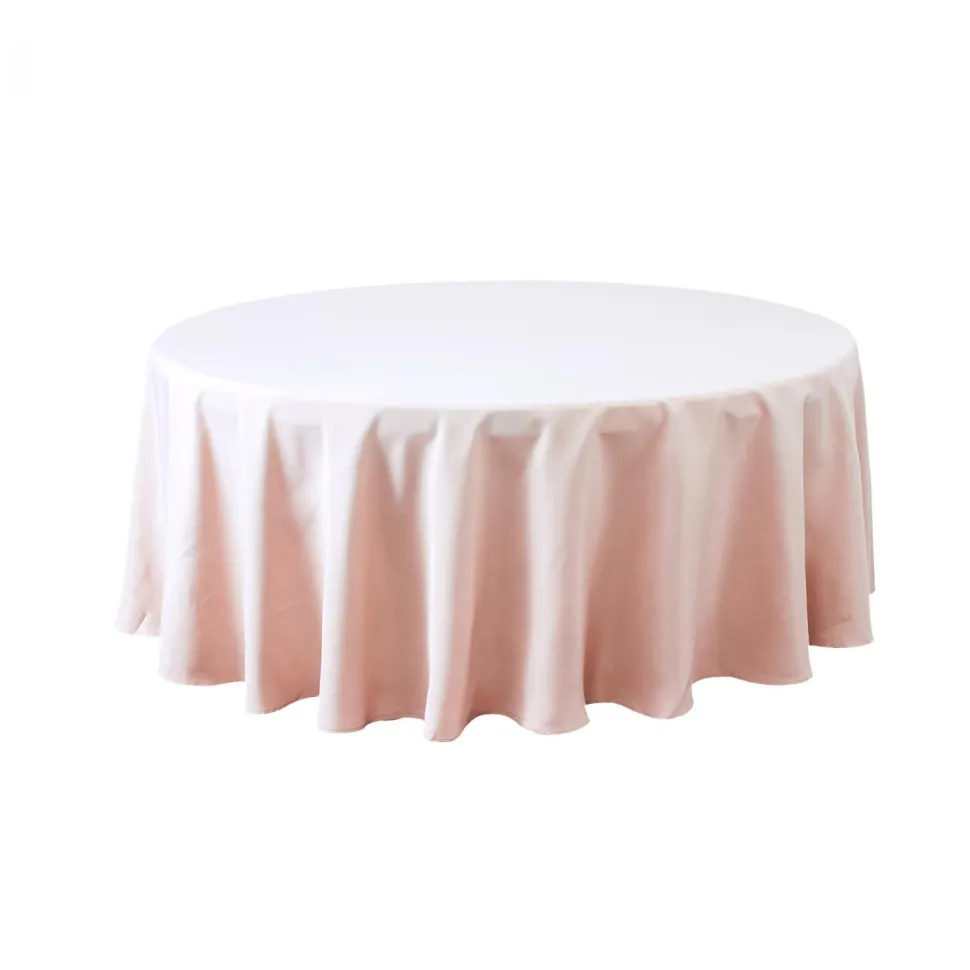 Decostar™ Economy Round Polyester Table Cover 90" - Blush