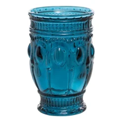 Decostar™ Embossed Glass Cup 5" 10oz 6pc/box - Navy