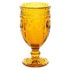 Decostar™ Embossed Glass Goblet 6½" 10oz 6pc/box - Amber