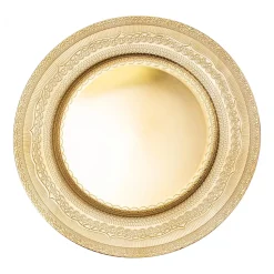Decostar™ Eyelet Plastic Charger Plate 13" - 24 Pieces - Gold